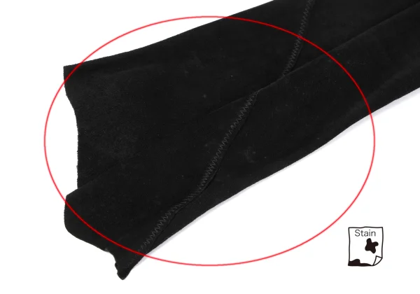 Yohji Yamamoto FEMME Lamb Leather Patch Switching Dress K-167975_007