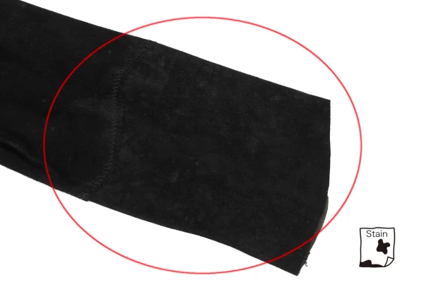 Yohji Yamamoto FEMME Lamb Leather Patch Switching Dress K-167975_009