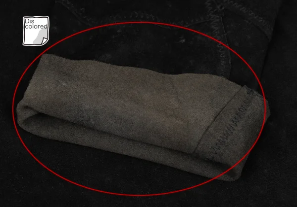 Yohji Yamamoto FEMME Lamb Leather Patch Switching Dress K-167975_011