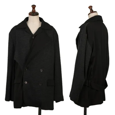 Yohji Yamamoto FEMME Wool Knit Switching Design Jacket