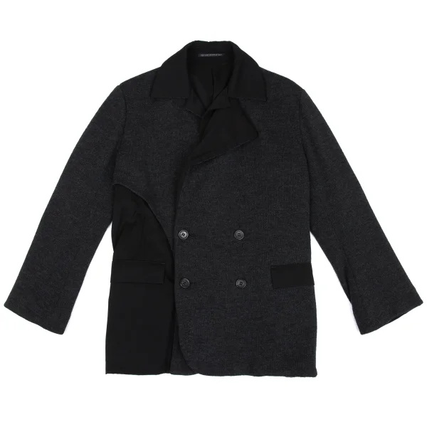 Yohji Yamamoto FEMME Wool Knit Switching Design Jacket K-167976_002