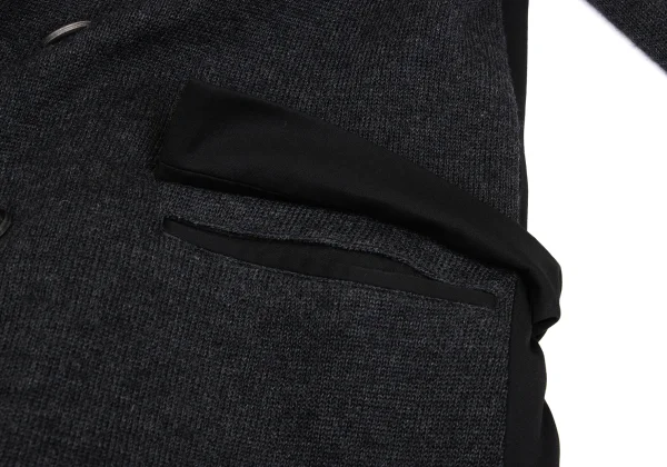 Yohji Yamamoto FEMME Wool Knit Switching Design Jacket K-167976_013