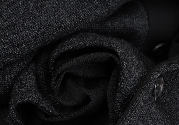 Yohji Yamamoto FEMME Wool Knit Switching Design Jacket K-167976_018