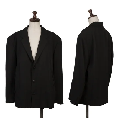 Yohji Yamamoto FEMME Wool Gabardine Net Pocket Design Jacket