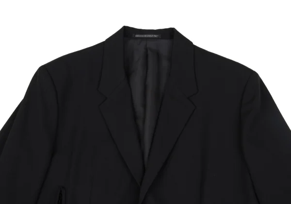 Yohji Yamamoto FEMME Wool Gabardine Net Pocket Design Jacket K-167977_003