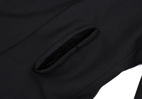 Yohji Yamamoto FEMME Wool Gabardine Net Pocket Design Jacket K-167977_011