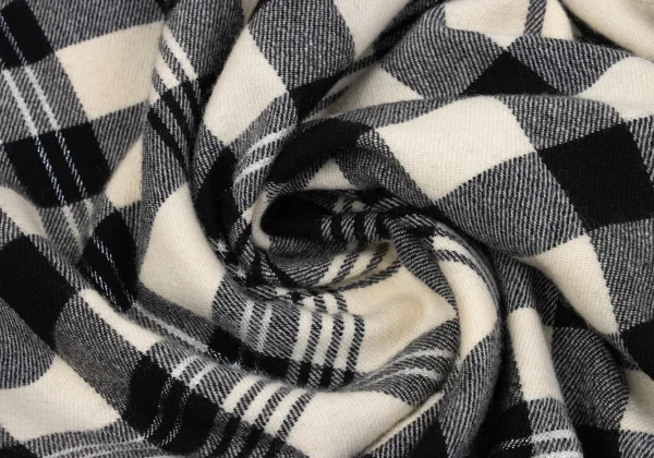 Yohji Yamamoto NOIR Wool Check Asymmetry Dropped Crotch Pants K-167978_008