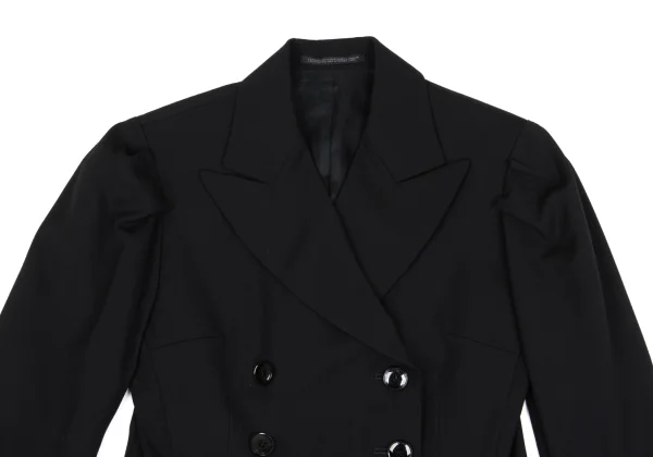 Yohji Yamamoto FEMME Wool Gabardine Shoulder Design Jacket K-167979_003