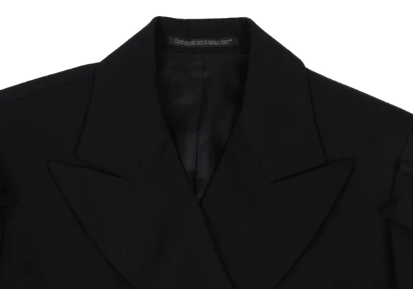 Yohji Yamamoto FEMME Wool Gabardine Shoulder Design Jacket K-167979_004