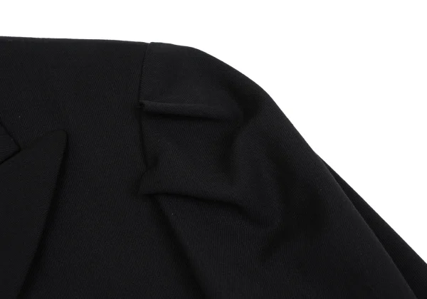 Yohji Yamamoto FEMME Wool Gabardine Shoulder Design Jacket K-167979_005