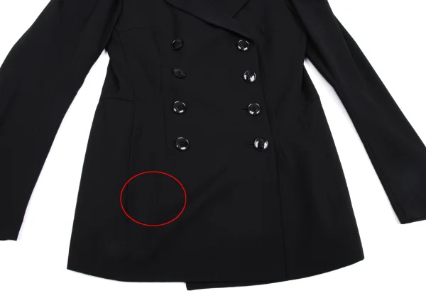 Yohji Yamamoto FEMME Wool Gabardine Shoulder Design Jacket K-167979_008