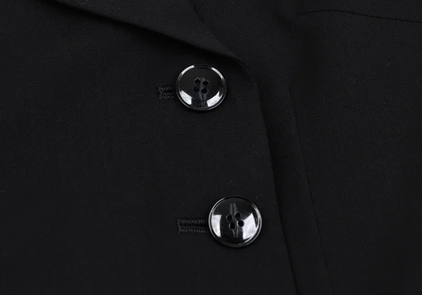 Yohji Yamamoto FEMME Wool Gabardine Shoulder Design Jacket K-167979_010