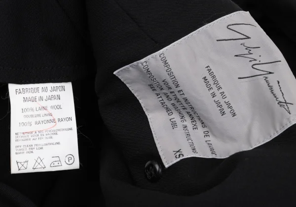 Yohji Yamamoto FEMME Wool Gabardine Shoulder Design Jacket K-167979_015