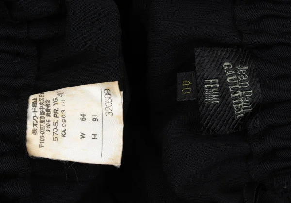 Jean Paul GAULTIER FEMME Wool Pleats Wide Pants K-167980_011