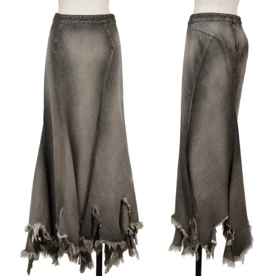 JUNYA WATANABE COMME des GARCONS Dusty Distressed Denim Skirt
