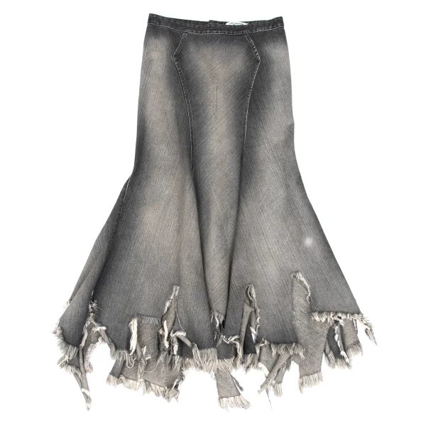 JUNYA WATANABE COMME des GARCONS Dusty Distressed Denim Skirt K-167981_002