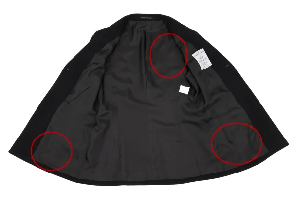 Yohji Yamamoto FEMME Wool Gabardine 1B Jacket K-167982_011