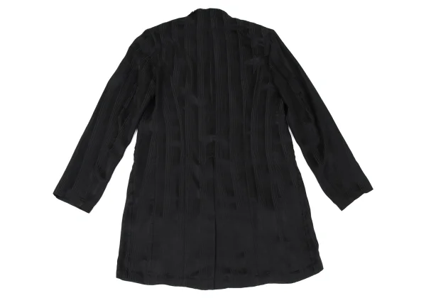 ohji Yamamoto POUR HOMME Stand Collar Stripe Silk Jacket K-167983_013