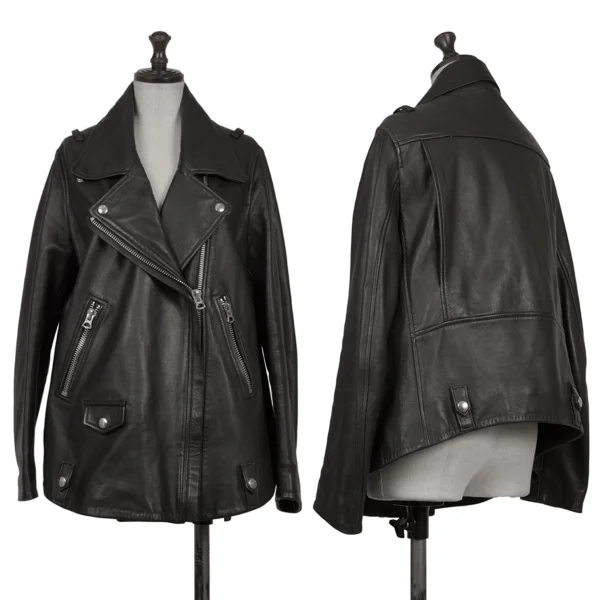 Acne Studios Leather Motorcycle Jacket Black 34 K-167986_001