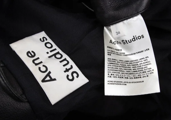 Acne Studios Leather Motorcycle Jacket K-167986_019