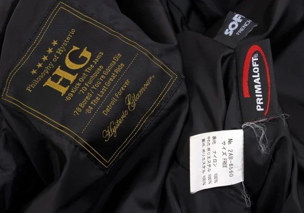 HYSTERIC GLAMOUR SOFILETA Quilted Nylon Motorcycle Jacket K-167989_020