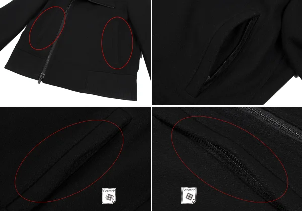 BLACKBARRETT by Neil Barrett Wool Motorcycle Jacket K-167990_004