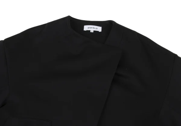 ENFOLD Poly Cotton Stretch Asymmetry Jacket K-167991_003