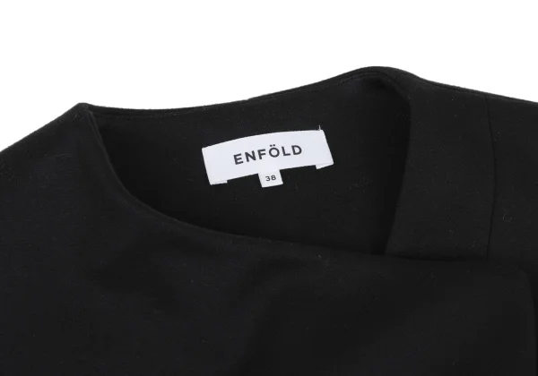 ENFOLD Poly Cotton Stretch Asymmetry Jacket K-167991_004