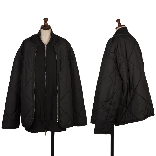 UN3D. Vest Layered Quilted Blouson Black S-M K-167992_001