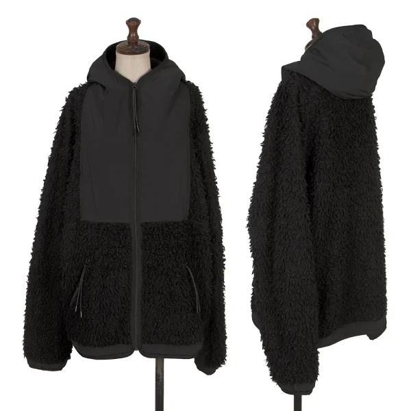 Scye Switching Shaggy Blouson Black 38 K-167994_001