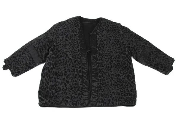 StandAlone Cotton Blend Leopard Boa Reversible Jacket K-167998_013