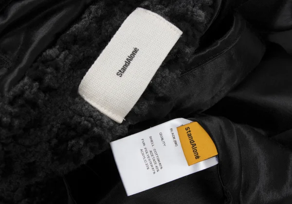 StandAlone Cotton Blend Leopard Boa Reversible Jacket K-167998_019