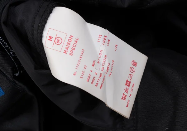 MAISON SPECIAL Switching Snap Button Quilted Padded Coat K-168000_016