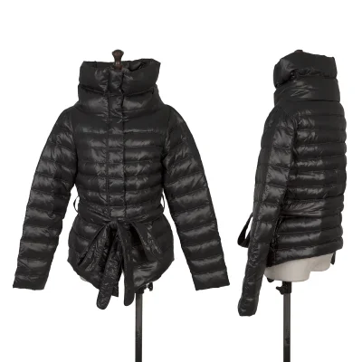 LE CIEL BLEU Nylon Belted Down Jacket