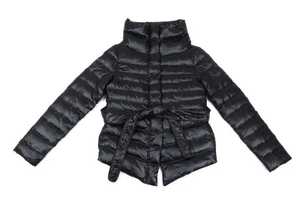 LE CIEL BLEU Nylon Belted Down Jacket K-168002_002