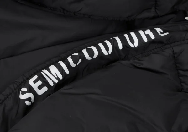 SEMICOUTURE Ring Zip Design Box Quilted Padded Jacket K-168004_010