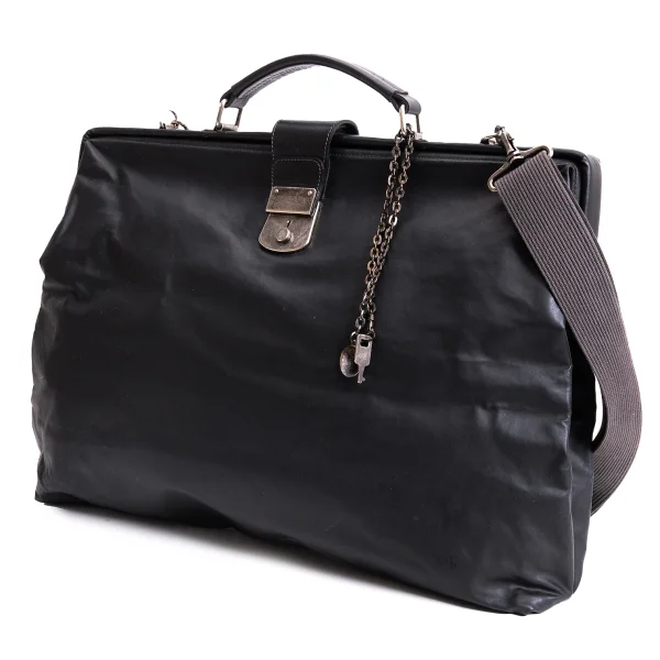 Jean Paul GAULTIER HOMME Coating Doctor Bag Black  K-168009_001