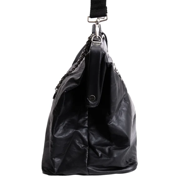 ジャンポールゴルチエ オムJean Paul GAULTIER HOMME がま口コーティングドクターバッグ 黒 K-168011_004