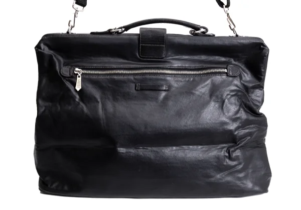 ジャンポールゴルチエ オムJean Paul GAULTIER HOMME がま口コーティングドクターバッグ 黒 K-168011_005