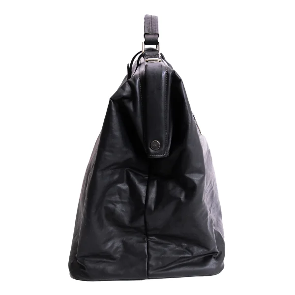 ジャンポールゴルチエ オムJean Paul GAULTIER HOMME がま口コーティングドクターバッグ 黒 K-168016_003