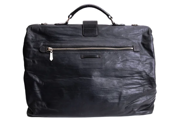 ジャンポールゴルチエ オムJean Paul GAULTIER HOMME がま口コーティングドクターバッグ 黒 K-168016_004