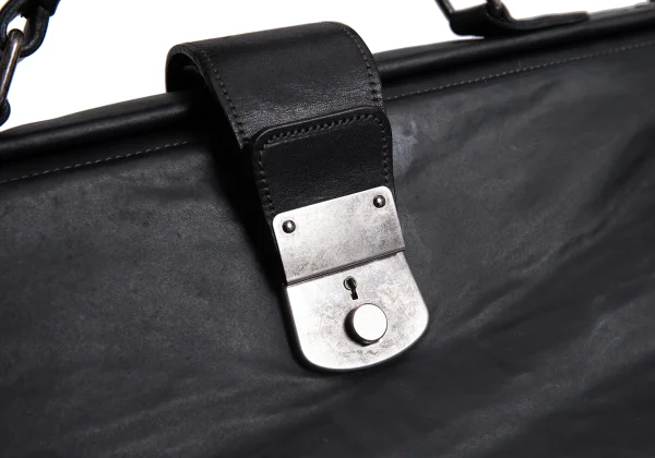 ジャンポールゴルチエ オムJean Paul GAULTIER HOMME がま口コーティングドクターバッグ 黒 K-168016_013