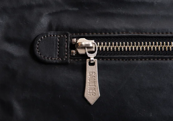 ジャンポールゴルチエ オムJean Paul GAULTIER HOMME がま口コーティングドクターバッグ 黒 K-168016_014