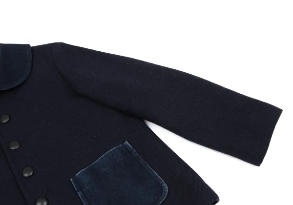 tricot COMME des GARCONS Wool Patch Pocket Round Collar Jacket K-168020_007