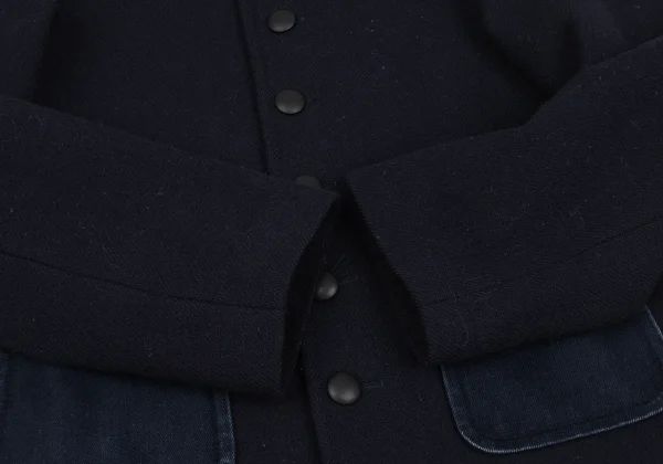 tricot COMME des GARCONS Wool Patch Pocket Round Collar Jacket K-168020_008