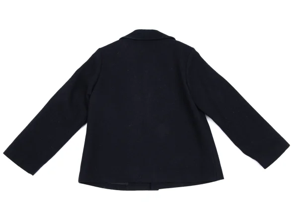 tricot COMME des GARCONS Wool Patch Pocket Round Collar Jacket K-168020_017
