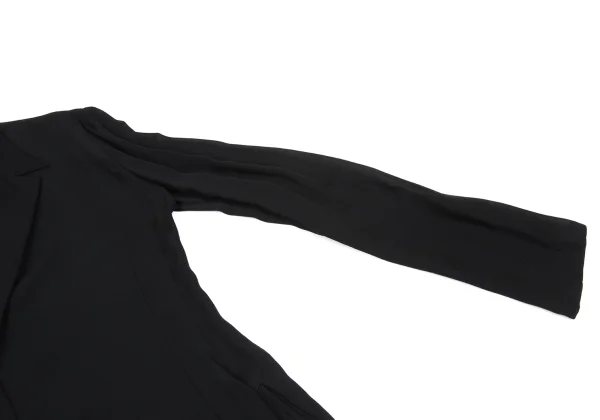 Yohji Yamamoto NOIR Silk Rayon Sheer Snap Button Jacket K-168021_006