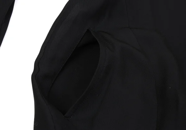 Yohji Yamamoto NOIR Silk Rayon Sheer Snap Button Jacket K-168021_009
