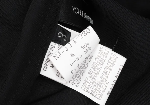 Yohji Yamamoto NOIR Silk Rayon Sheer Snap Button Jacket K-168021_020