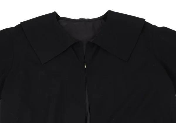 Y's Wool Cape Collar Hook-and-eye Coat K-168022_003